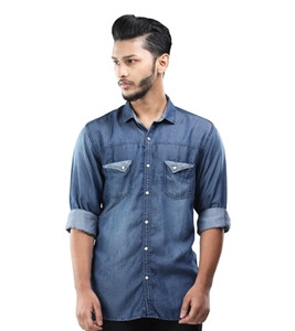 Men's Denim Shirt Blue