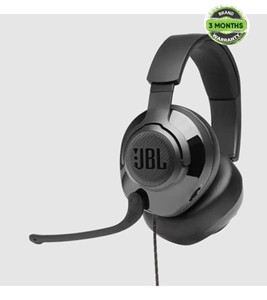 JBL Quantum 200 Wired Over-Ear Gaming Headphones Black
