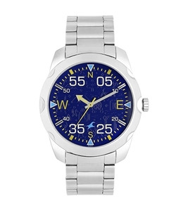 Fastrack Nm3123sm06 Road Trip Purple Dial Stainless Steel Strap