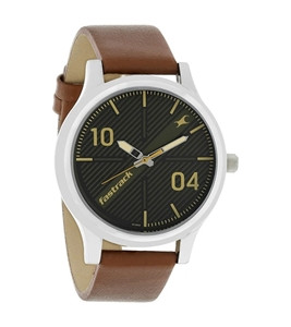 Fastrack Nm38051sl02 Fundamentals White Dial Leather