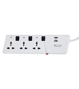 Click Super Multi-Plug (3SKT,2P,3Y) USB
