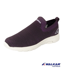 Walkar Ladies Sports Shoe Slip On Purple