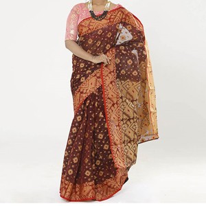 Women's Cotton Jamdani Saree