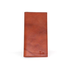 Men's Leather Long Wallet Mustard