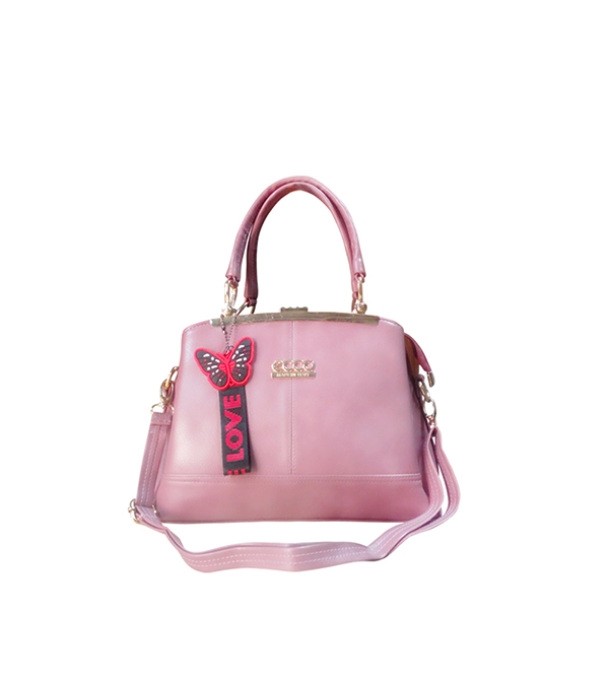 Women's Glossy Light Pink Bag
