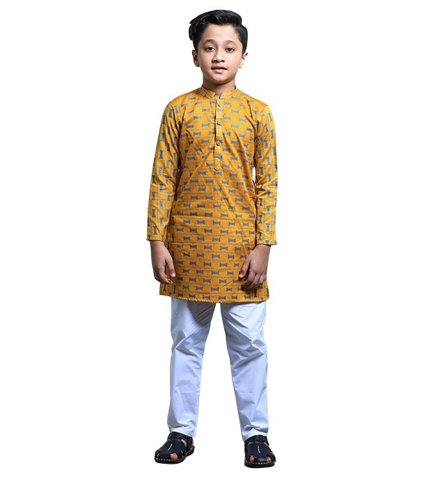 Boy's Fashionable Printed Panjabi