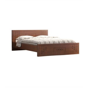 Regal Bluebell Wooden King Bed Antique