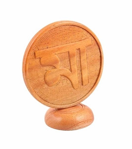 Handcrafted Wooden Maa Show piece Stand