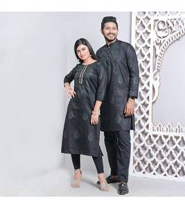 Men's & Women's Couple Panjabi & Kameez Combo
