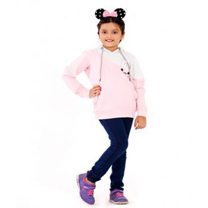 Girls Sweat Hooded Shirt