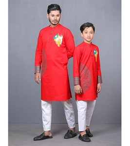 Men’s and Kids Panjabi Combo Set