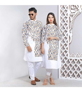 Men's & Women's Couple Panjabi & Kameez Combo