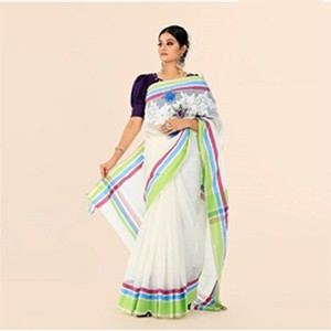 Woman's Fashionable Half Silk Saree