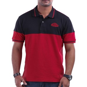Winner Men's Polo Shirt Red And Black