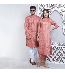 Women's &  Men's Couple Panjabi & Kameez Combo