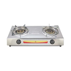 Double S.S. Auto Gas Stove 2-04 SRB LPG