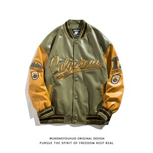 American street PU leather jacket