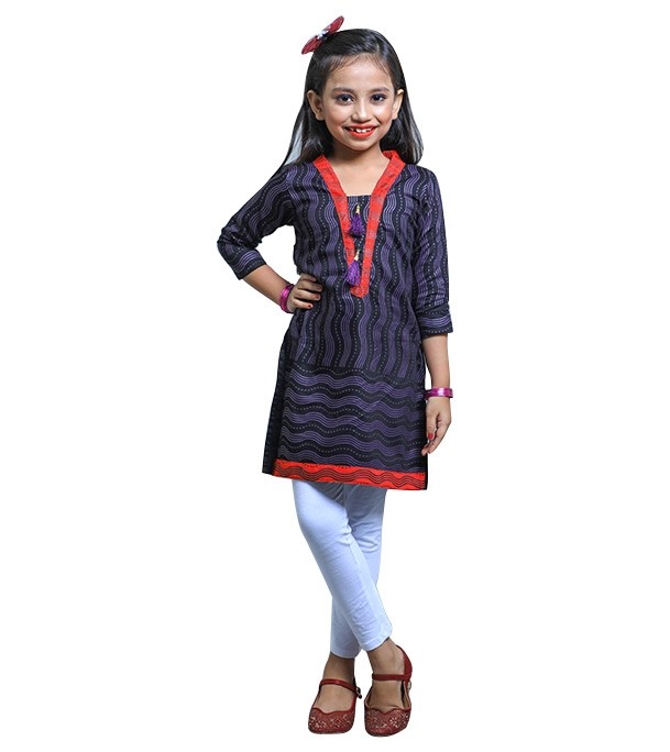 Girl's Stylish Printed Kameez