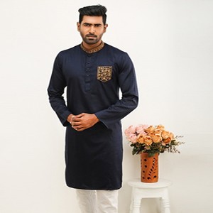 Men's Fashionable Slim Fit Panjabi