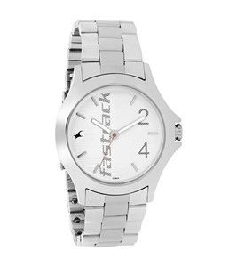 Fastrack Nn3220sm01 Silver Dial Stainless Steel Strap Watch