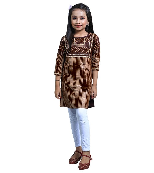 Girl's Stylish Printed Kameez