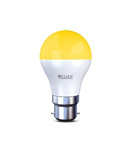Click LED Dim Light 0.5W Pin B22 Yellow