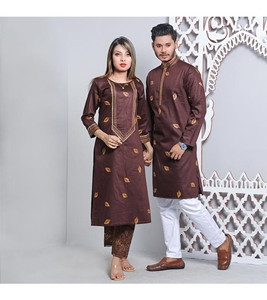 Women's &  Men's Couple Panjabi & Kameez Combo