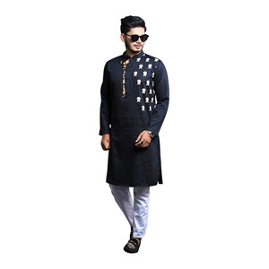 Men's Fashionable Printed Panjabi