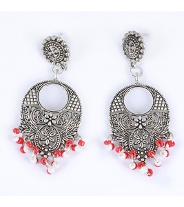 Multi Color Silk Thread Earring