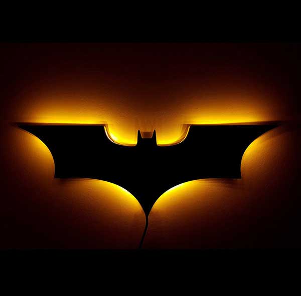 3D creative Batman LED night light wall lamp