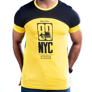 Men's Half Sleeve T-Shirt Yellow
