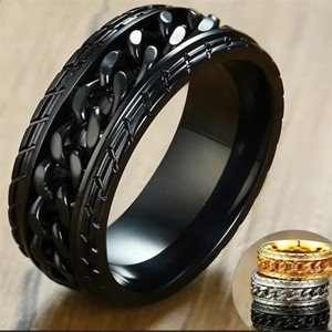 ​​Punk Chain Ring For MEN