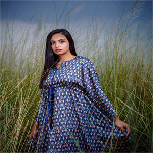 Aurora printed long kaftan