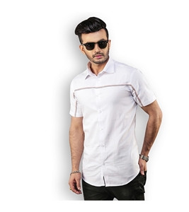 Men Half Sleeve Cotton Shirt