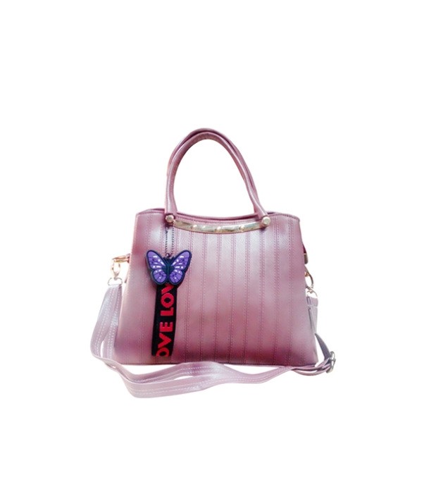 Women's Glossy Dark Pink Bag