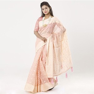 Women's Cotton Jamdani Saree