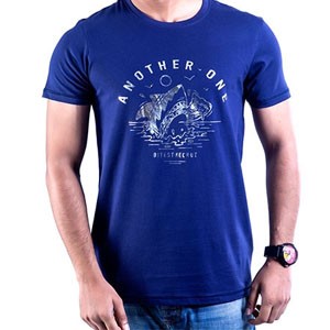 Men's Half Sleeve T-Shirt Navy Blue