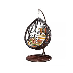 Oval Shape Swing Chair Chocolate